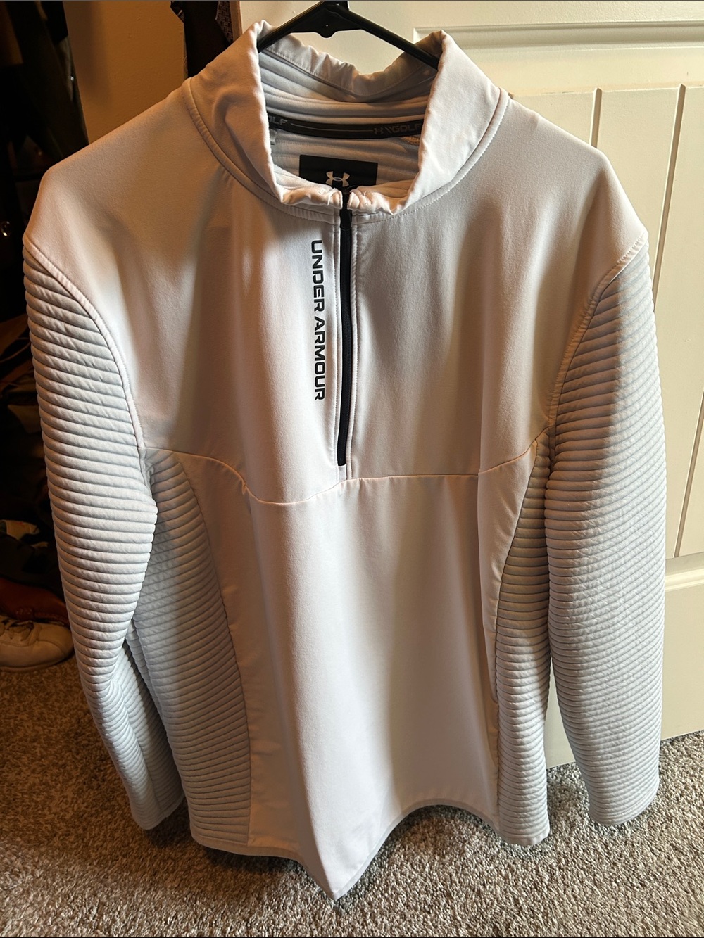 Under Armour Men’s White Quarter-Zip Performance Pullover